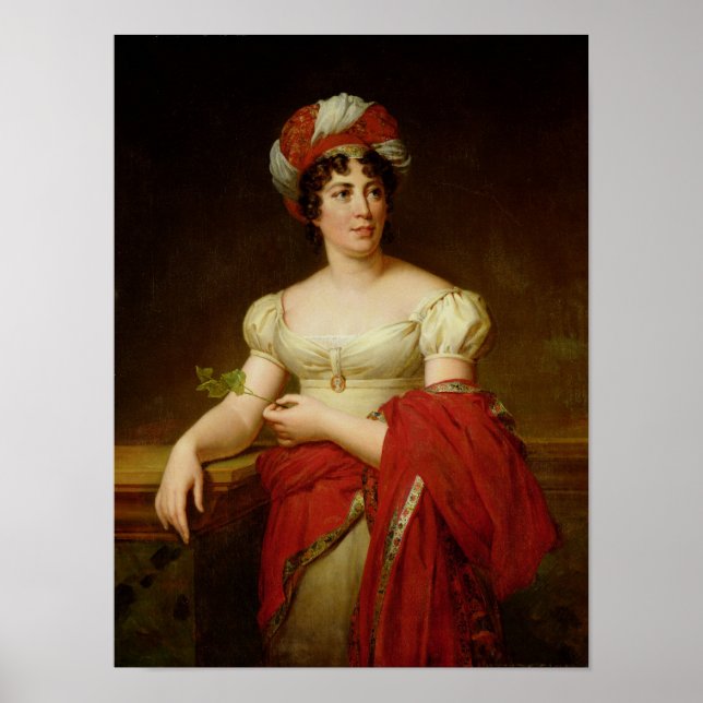Portrait von Madame de Stael Poster (Vorne)