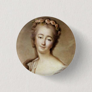 Portrait von Madame du Barry Button