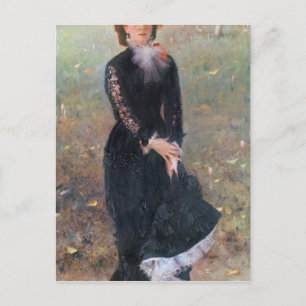 Portrait von Madame Edouard Pailleron, 1879 Postkarte