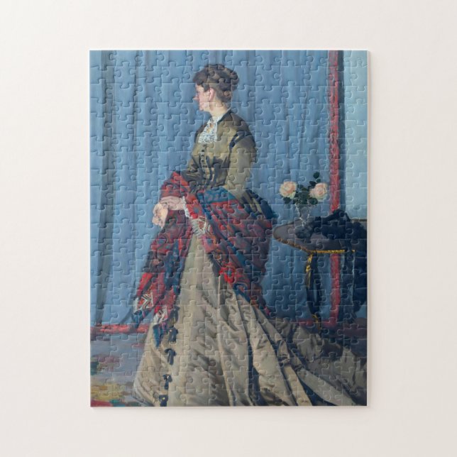 Portrait von Madame Gaudibert Monet Kunstferien Puzzle (Vertikal)