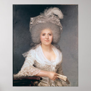 Portrait von Madame Jeanne-Louise-Henriette Campan Poster