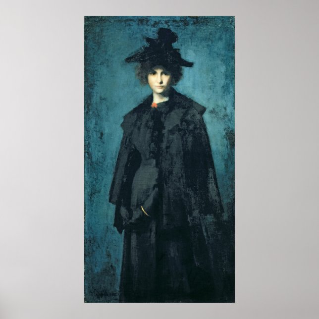 Portrait von Madame Laura Leroux Poster (Vorne)