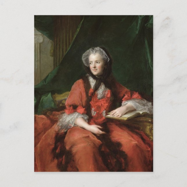 Portrait von Madame Maria Leszczynska 1748 Postkarte (Vorderseite)
