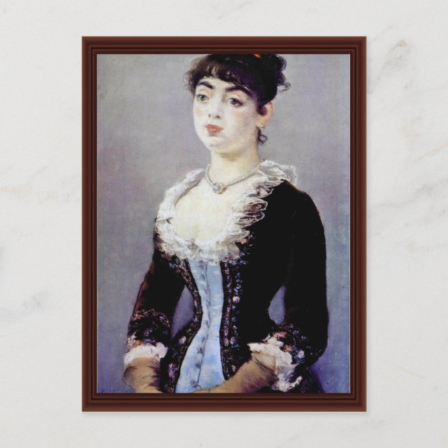 Portrait von Madame Michel-Levy von Manet Edouard Postkarte (Vorderseite)
