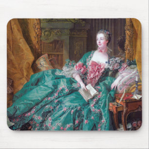 Portrait von Madame Pompadour, Boucher Mousepad