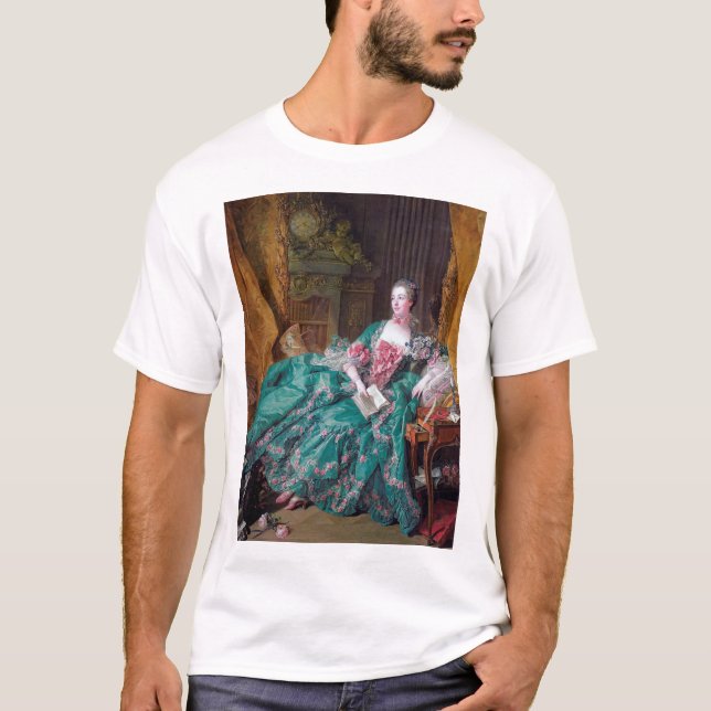 Portrait von Madame Pompadour, Boucher T-Shirt (Vorderseite)