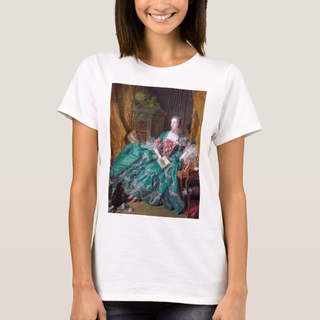 Portrait von Madame Pompadour, Boucher T-Shirt (Vorderseite)