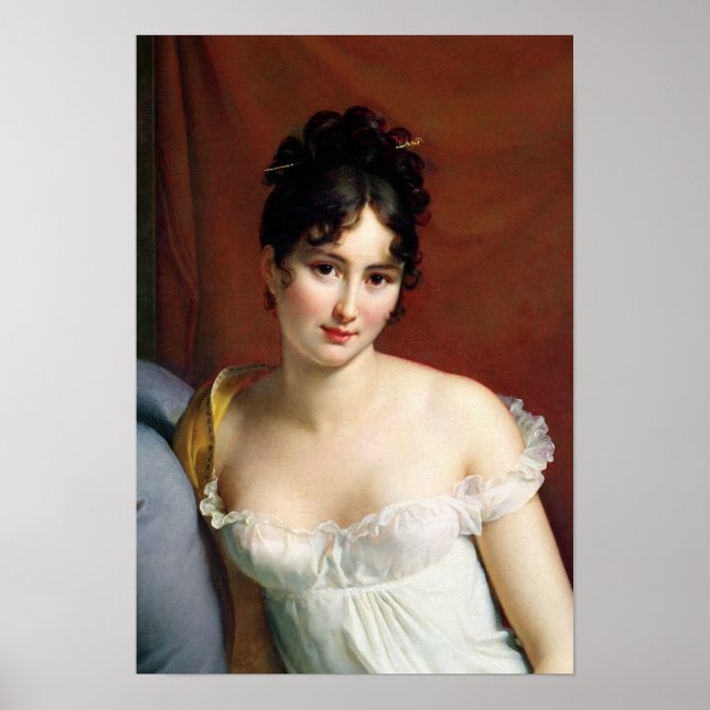 Portrait von Madame Recamier Poster (Vorne)