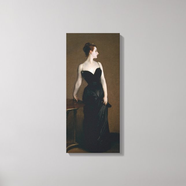 Portrait von Madame X von John Singer Sargent, 188 Leinwanddruck (Vorderseite)