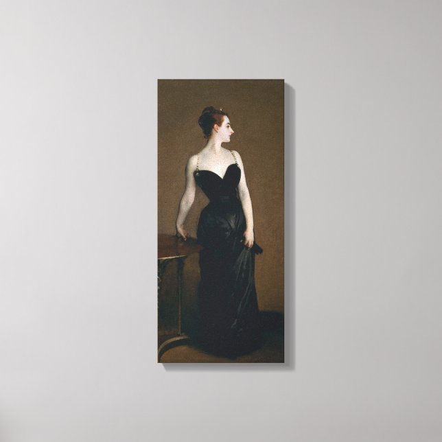 Portrait von Madame X von John Singer Sargent, 188 Leinwanddruck (Vorderseite)