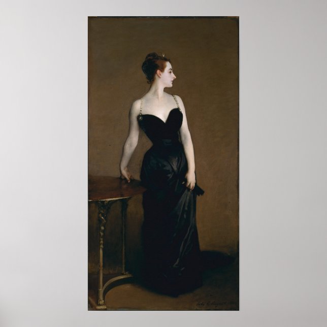 Portrait von Madame X von John Singer Sargent, 188 Poster (Vorne)