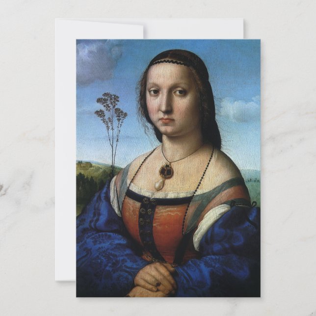 Portrait von Maddalena Doni von Raphael Sanzio (Vorderseite)