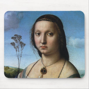 Portrait von Maddalena Doni von Raphael Sanzio Mousepad