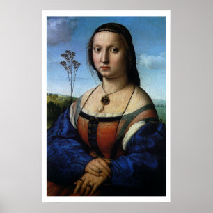 Portrait von Maddalena Doni von Raphael Sanzio Poster