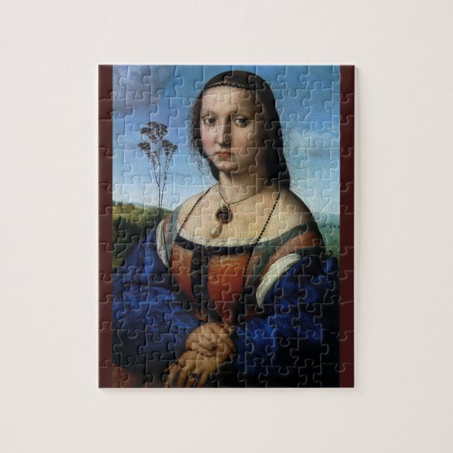 Portrait von Maddalena Doni von Raphael Sanzio Puzzle (Vertikal)