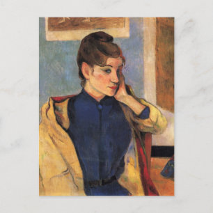 Portrait von Madeline Bernard - Paul Gauguin Postkarte