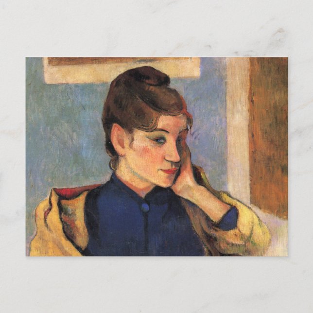 Portrait von Madeline Bernard - Paul Gauguin Postkarte (Vorderseite)