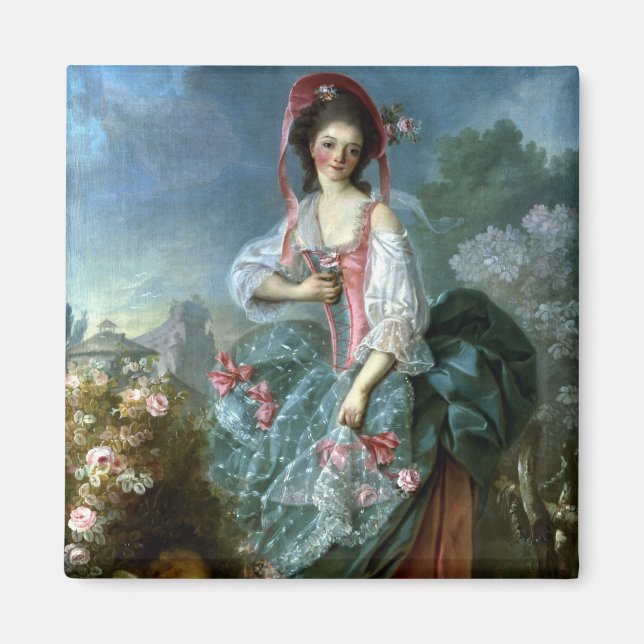 Portrait von Mademoiselle Guimard als Terpsichore, Magnet (Vorne)