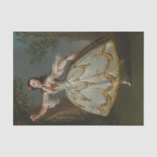 Portrait von Mademoiselle Violette, Edward Haytley Seidenpapier