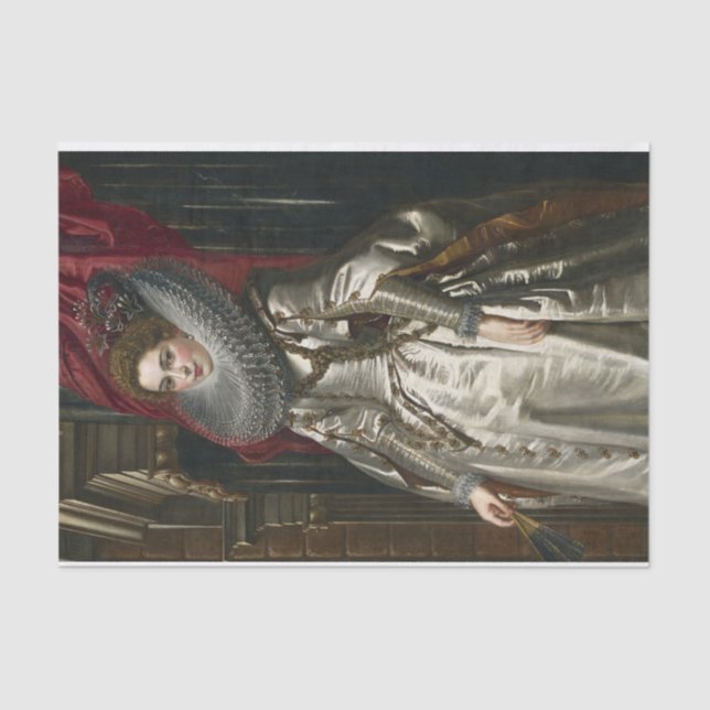 Portrait von Marchesa Brigida Spinola-Doria, Ruben Seidenpapier (Vorderseite)