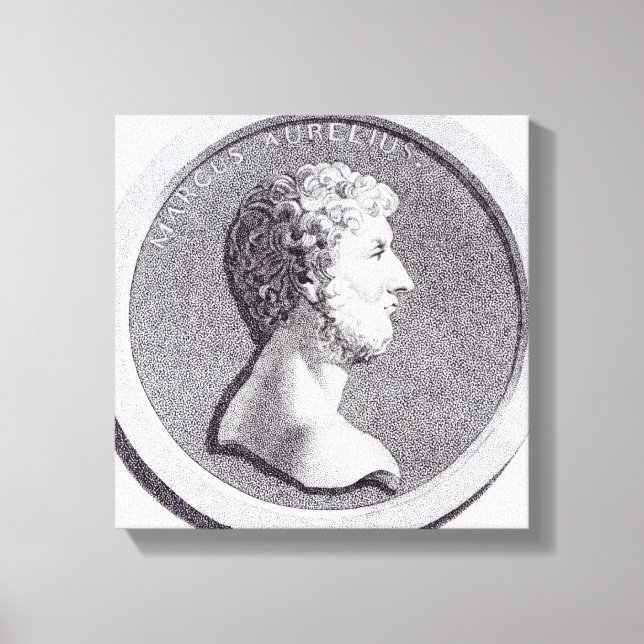 Portrait von Marcus Aurelius Leinwanddruck (Vorderseite)