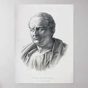 Portrait von Marcus Tullius Cicero Poster