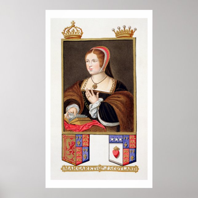 Portrait von Margaret Tudor (1489-1541) Königin vo Poster (Vorne)