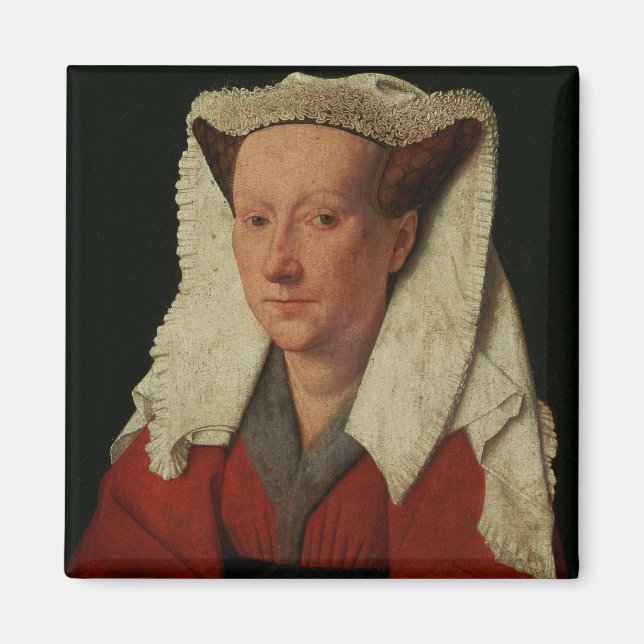 Portrait von Margaret van Eyck, 1439 Magnet (Vorne)