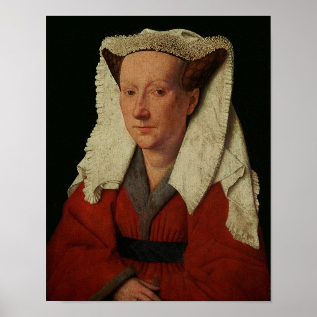 Portrait von Margaret van Eyck, 1439 Poster (Vorne)