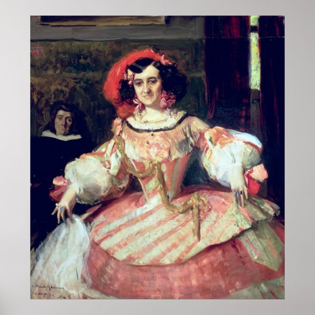 Portrait von Maria Guerrero Poster (Vorne)