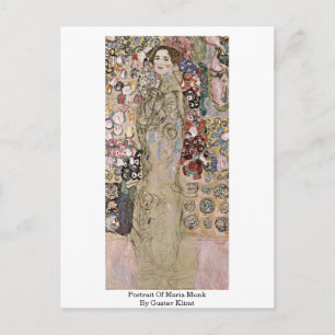 Portrait von Maria Munk von Gustav Klimt Postkarte