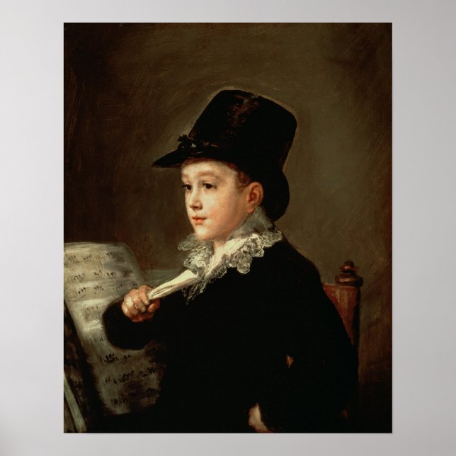 Portrait von Marianito Goya Poster (Vorne)