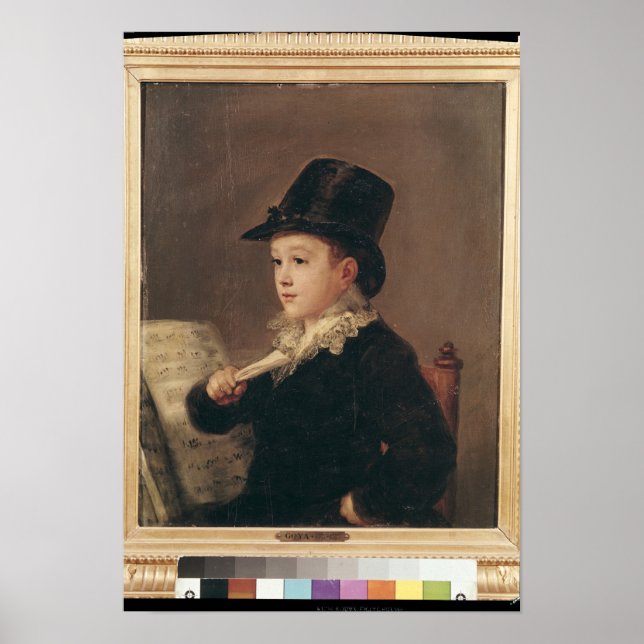 Portrait von Mariano Goya 1815-17 Poster (Vorne)