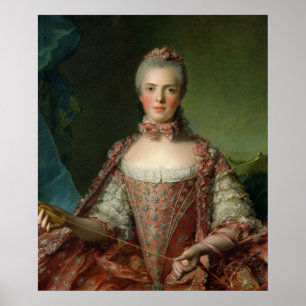 Portrait von Marie Adelaide 1756 Poster