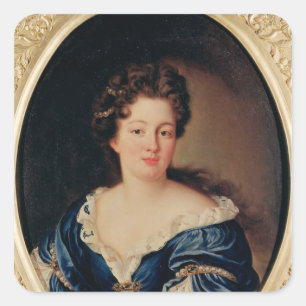 Portrait von Marie-Anne Mancini Princess Colonna Quadratischer Aufkleber