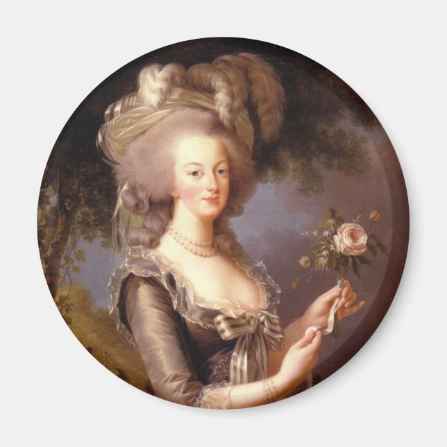 Portrait von Marie Antoinette, Königin von Frankre Magnet (Vorne)