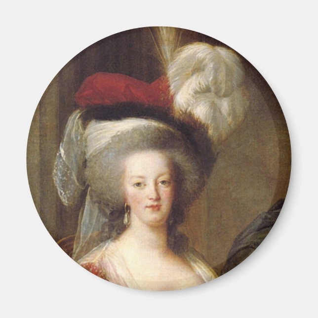 Portrait von Marie Antoinette, Königin von Frankre Magnet (Vorne)