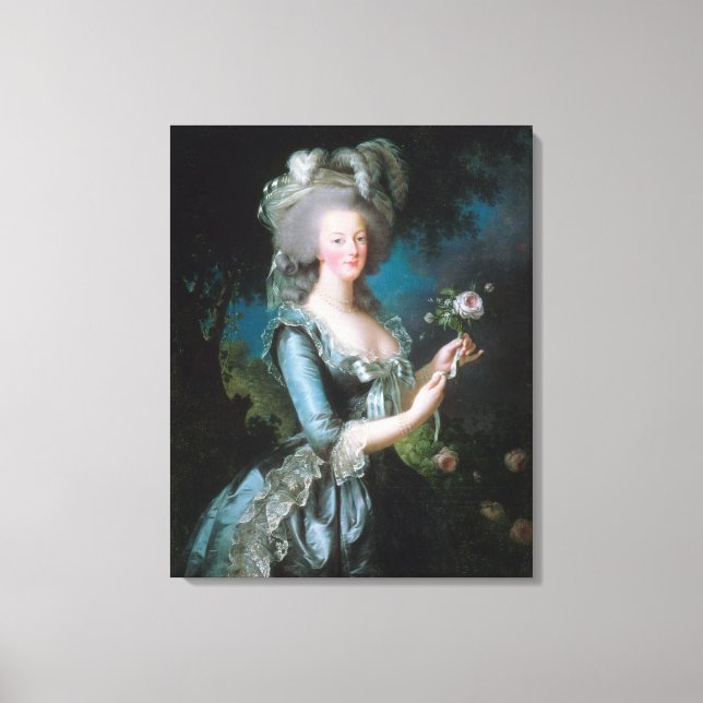 Portrait von Marie Antoinette Leinwanddruck (Vorderseite)