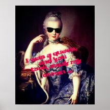 Portrait von Marie Antoinette mit Zitat von Sonnen