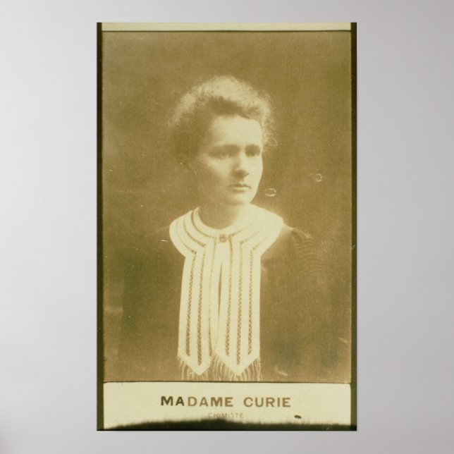 Portrait von Marie Curie Poster (Vorne)