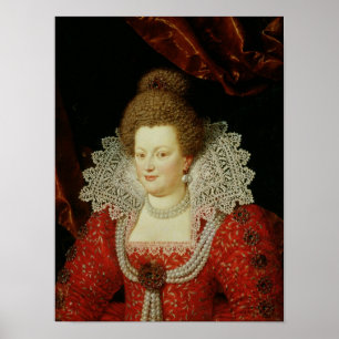 Portrait von Marie de Medici Poster