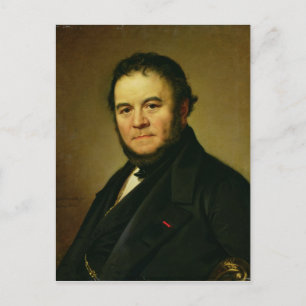 Portrait von Marie Henri Beyle, bekannt als Postkarte