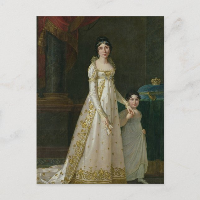 Portrait von Marie-Julie Clary Queen von Neapel Postkarte (Vorderseite)