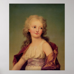 Portrait von Marie-Therese Charlotte, Frankreich Poster