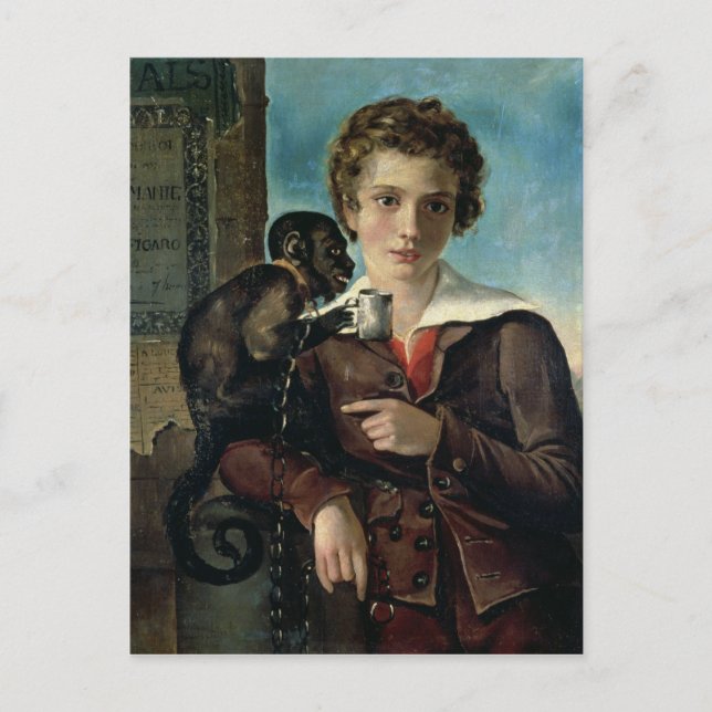 Portrait von Marius Petipa im Ballett Postkarte (Vorderseite)