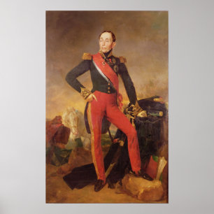 Portrait von Marquis Emmanuel de Grouchy Poster