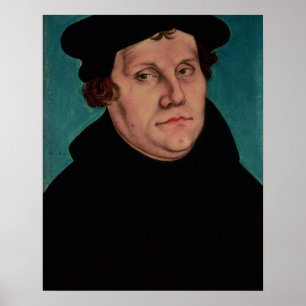 Portrait von Martin Luther, 1529 Poster