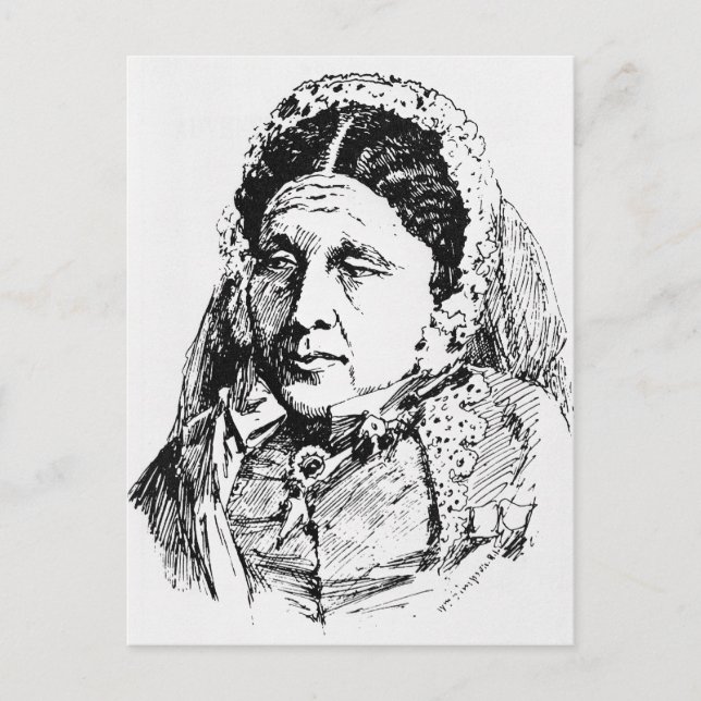 Portrait von Mary Seacole Postkarte (Vorderseite)