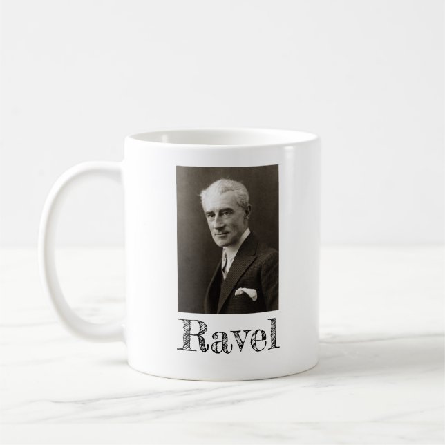 Portrait von Maurice Ravel (c. 1925) Kaffeetasse (Links)