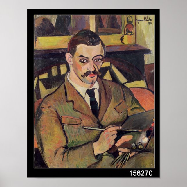 Portrait von Maurice Utrillo 1921 Poster (Vorne)